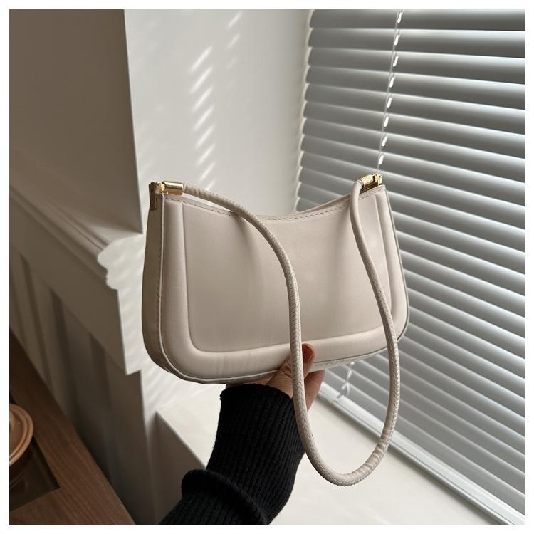 Ретро популярная в этом году сумка женская сумка 2024 новый тренд мода повседневная однотонная текстура подмышками модная женская сумка