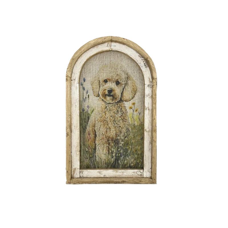 1Pc Retro Wall Art Farmhouse Decor Craft Wooden Print Pictures Arch Design Rustic