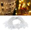 LED Photo Clip String Lights Fairy Lights Outdoor Battery Operated Garland Christmas Decoration Party Wedding Lamp Decor