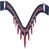Beautiful Red Stone Crystal Leather Bridle Snap Browband for Horse Equestrian Browband for Horse.