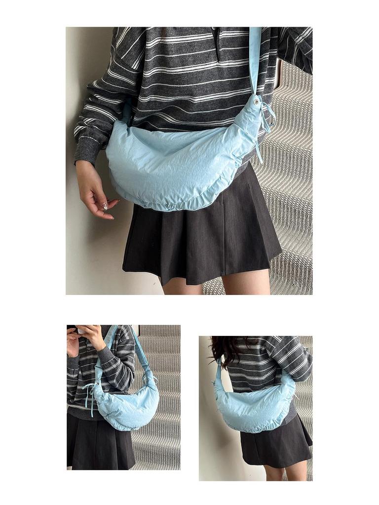 2025 New Fashion Pleated Dumpling Bag: Versatile, Casual Large Capacity Shoulder & Crossbody Bag