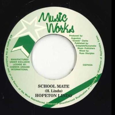 7-дюймовая пластинка HOPETON LINDO School Mate CGI7043 Music Workc 2022 UK Reggae Ska Dub