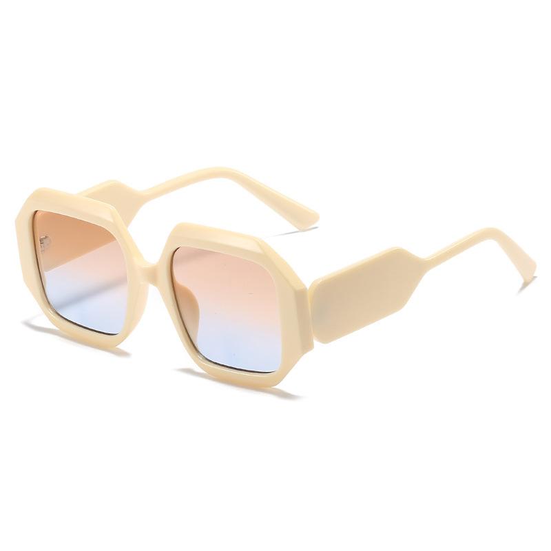 Polygonal Sunglasses European And American Internet Celebrities Box Glasses Fashion Candy Color Women'S Sunglasses