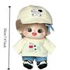 1 set T-shirt 20cm Cotton Doll Clothes Cartoon Dog Plush Doll Clothes  Doll Accessories