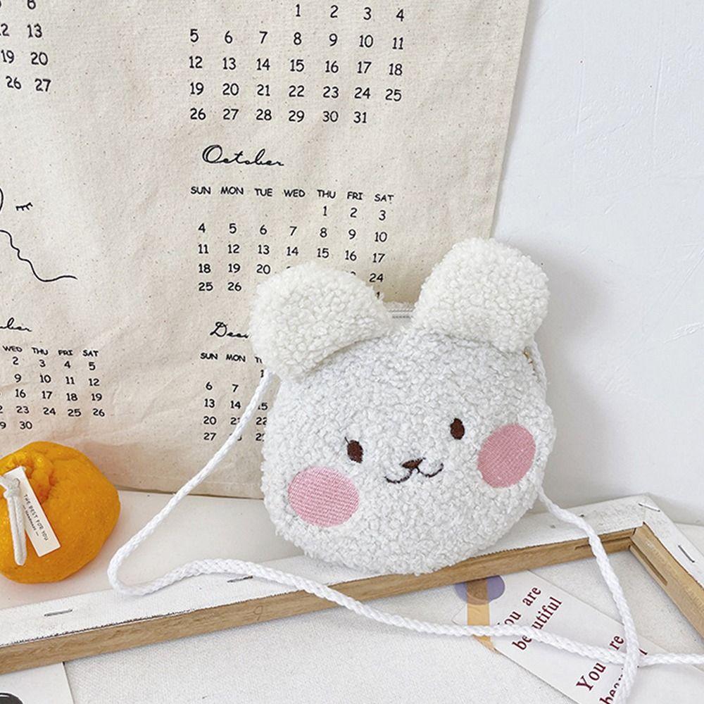 Small Kids Messenger Bag Plush Keys Coin Wallet Leisure Shoulder Bag  Children