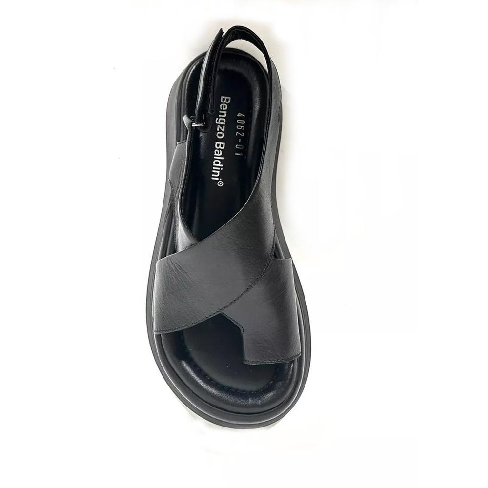 Женские черные сандалии на платформе из натуральной кожи, летние шлепанцы, новая мода, пляжная повседневная женская летняя обувь без шнуровки с открытым носком