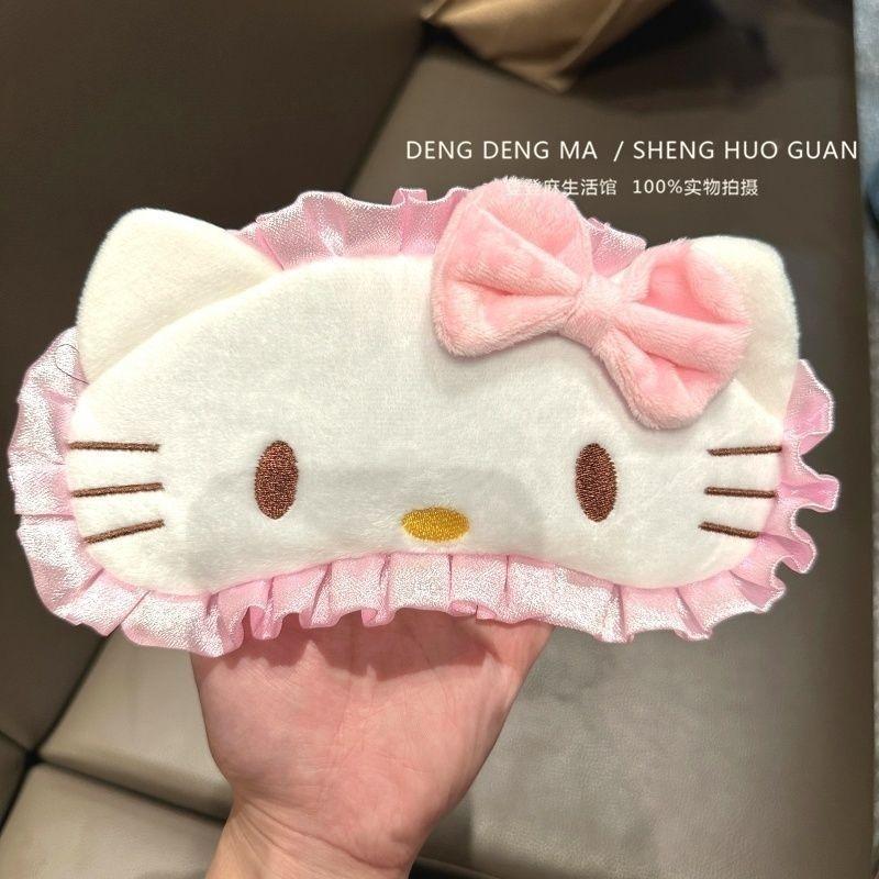 Anime Sanrio Hello Kitty Soft Comfort Sleep Mask Featuring My Melody Light Blocking for Better Rest Kawaii Cartoon Gift for Her
