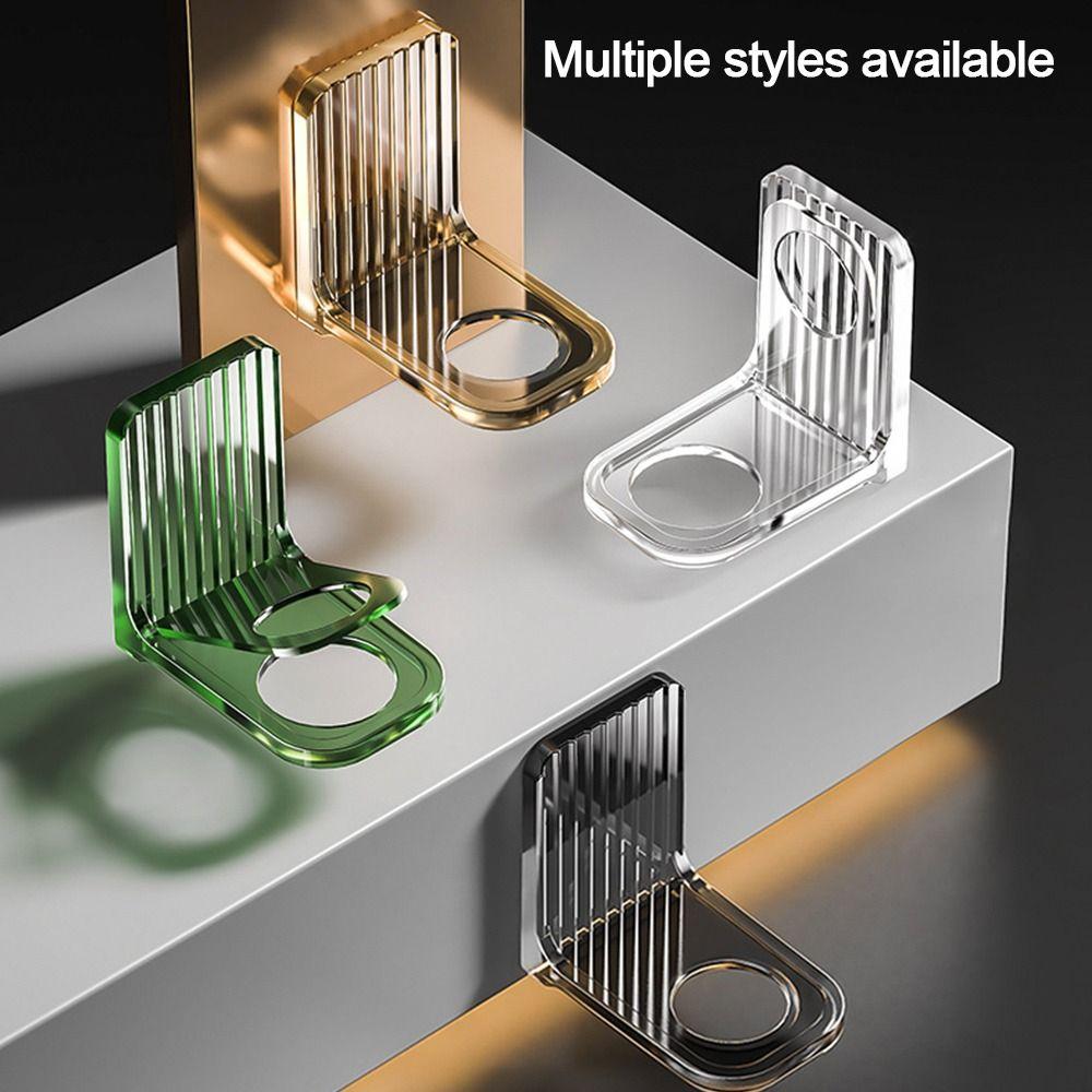 Настенный держатель для мыла и бутылок, прозрачный держатель для шампуня, органайзер для ванной комнаты