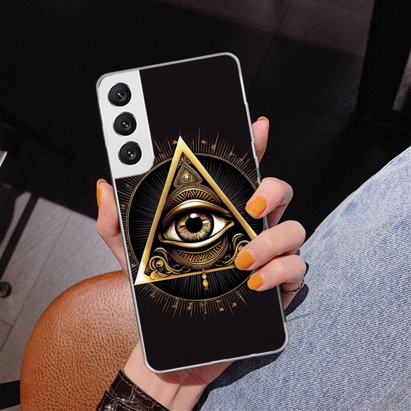 Sacred Eye of Horus Egypt Fresco Phone Case For Samsung Galaxy S24 S25 Edge S26 Ultra S23 S22 S21 Plus S20 FE + Personalized Pri