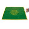 [A1433] - Green 'Celtic Labyrinth' Velvet Rug - 80x80 Cm