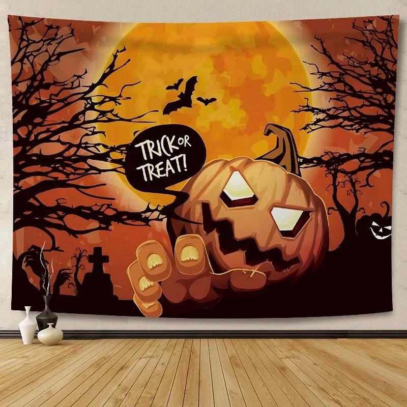 Halloween Decoration Background Cloth Hanging Cloth Wall Renovation Home Living Room Room Decoration Party Decoration