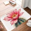 1PC Flral & Cactus Harmony Kitchen Rug Non-Slip Door Mat Pop Design Bathroom Rug Bath Mat Carpet for Home Sink Laundry Decor
