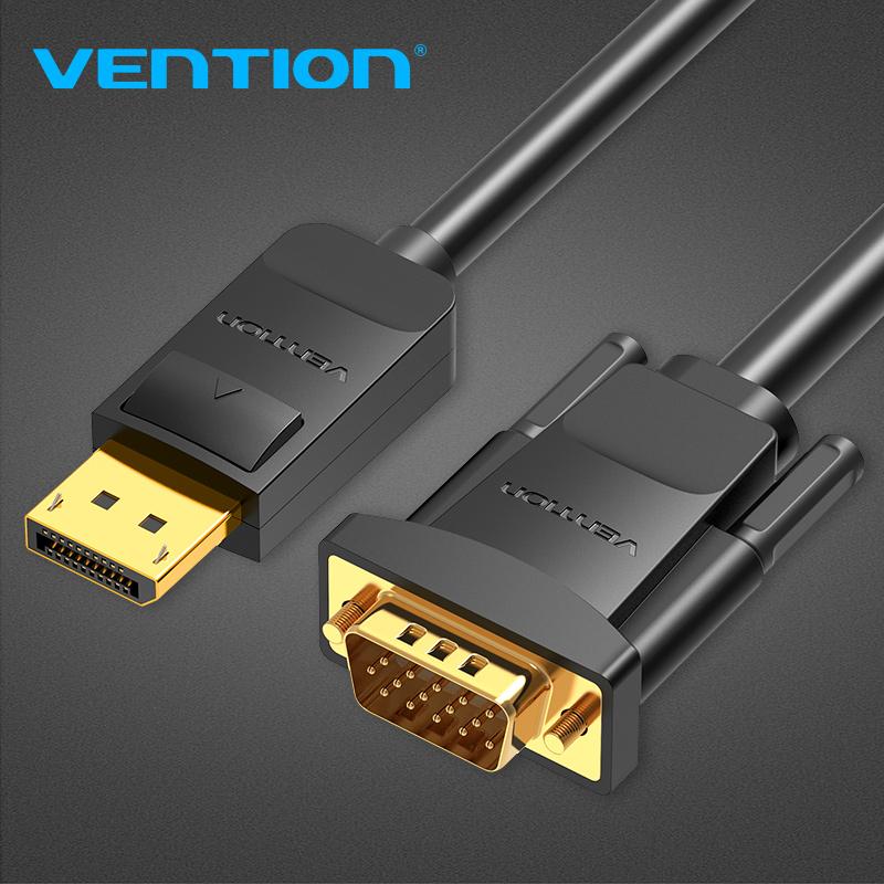 Vention Displayport-кабель VGA 1080P DP-VGA конвертер между мужчинами для ноутбука, проектора, монитора, порт дисплея к адаптеру VGA