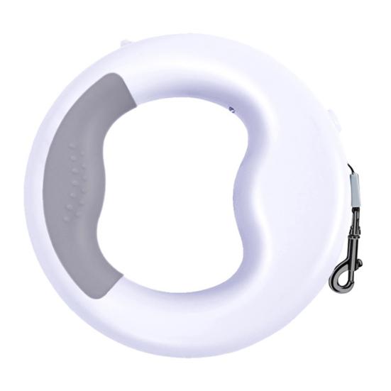 360 Degree Anti-Slip Handle Retractable Small Medium Dog Nylon Leash with LED