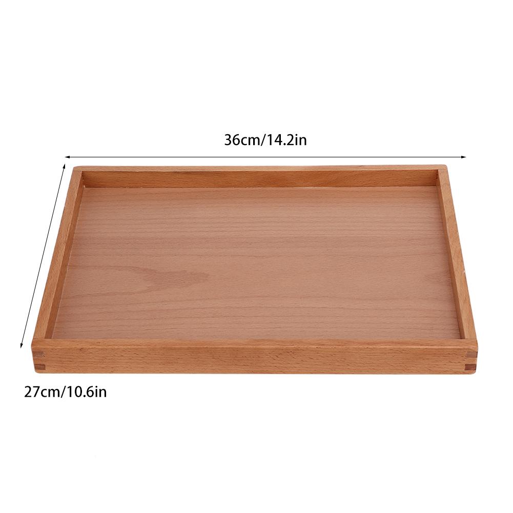 Прямоугольный деревянный поднос для чайных чашек, подставка для кофейных тарелок, поднос для сервировки закусок, посуда для хранения
