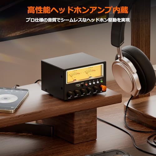 Nobsound D5 4-полосный аудиоселектор, усилитель для наушников с 5-полосным эквалайзером, измерителем уровня звукового давления (VU-метром), 2-режимным переключением и распределением, защита от земляной петли, для Hi-Fi