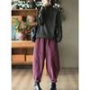 Corduroy  Autumn Winter Pants Casual High Waist Warm Women Pantalones Vintage Ankle-length Jogger Fashion Trousers