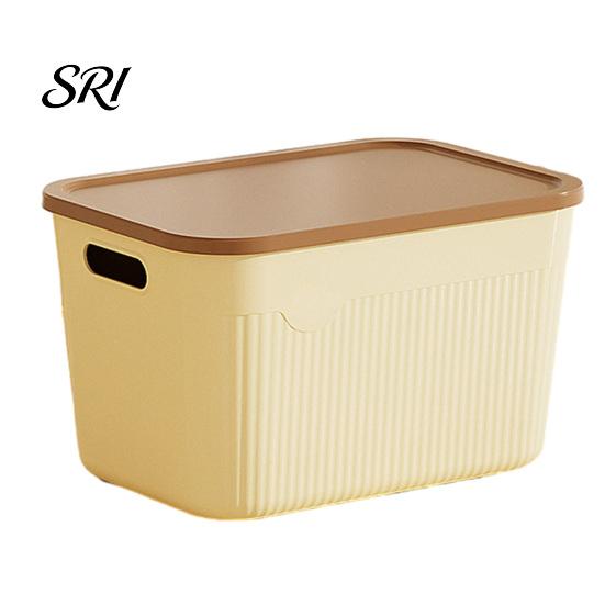 Balcony Gardening Supplies Container Storage Box with Handle And Lid Organizer Space Office Saving Stackable for Kitchen Bedroom Dormitory