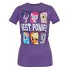 My Little Pony Лучшие пони Женская футболка 100% хлопок Мужские футболки Топ