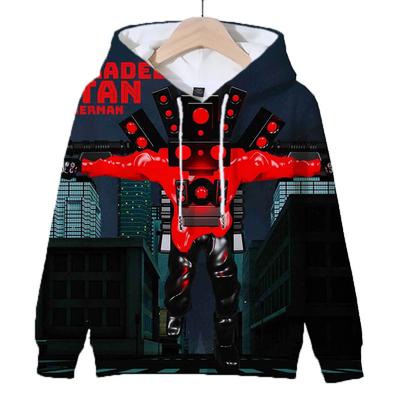 Осенняя 3D-игра Skibidi Toilet Printing Hoodies для мужчин и детей Fashion Streetwear Hooded Sweatshirts Harajuku Cool Clothing