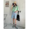 Fashion Retro Bow Large Size Loose Denim Shorts Women Casual Vintage Summer Wide Leg Pant Female Button High Waist Short Streetwear Jeans