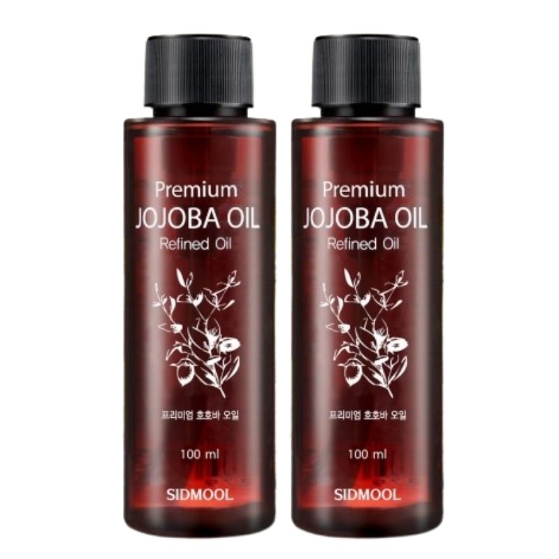 SIDMOOL Premium Jojoba Oil 100ml 100% Refined Jojoba Seed Oil Argentina Facial Body Hair Scalp Massage & Carrier Oil