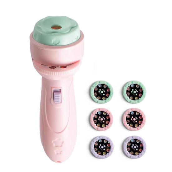 Kids Projector Flashlight Toy with 48 Images & 6 Discs Educational Storytelling Light for Early Learning & Bedtime Imaginative Play Flashlight Toy