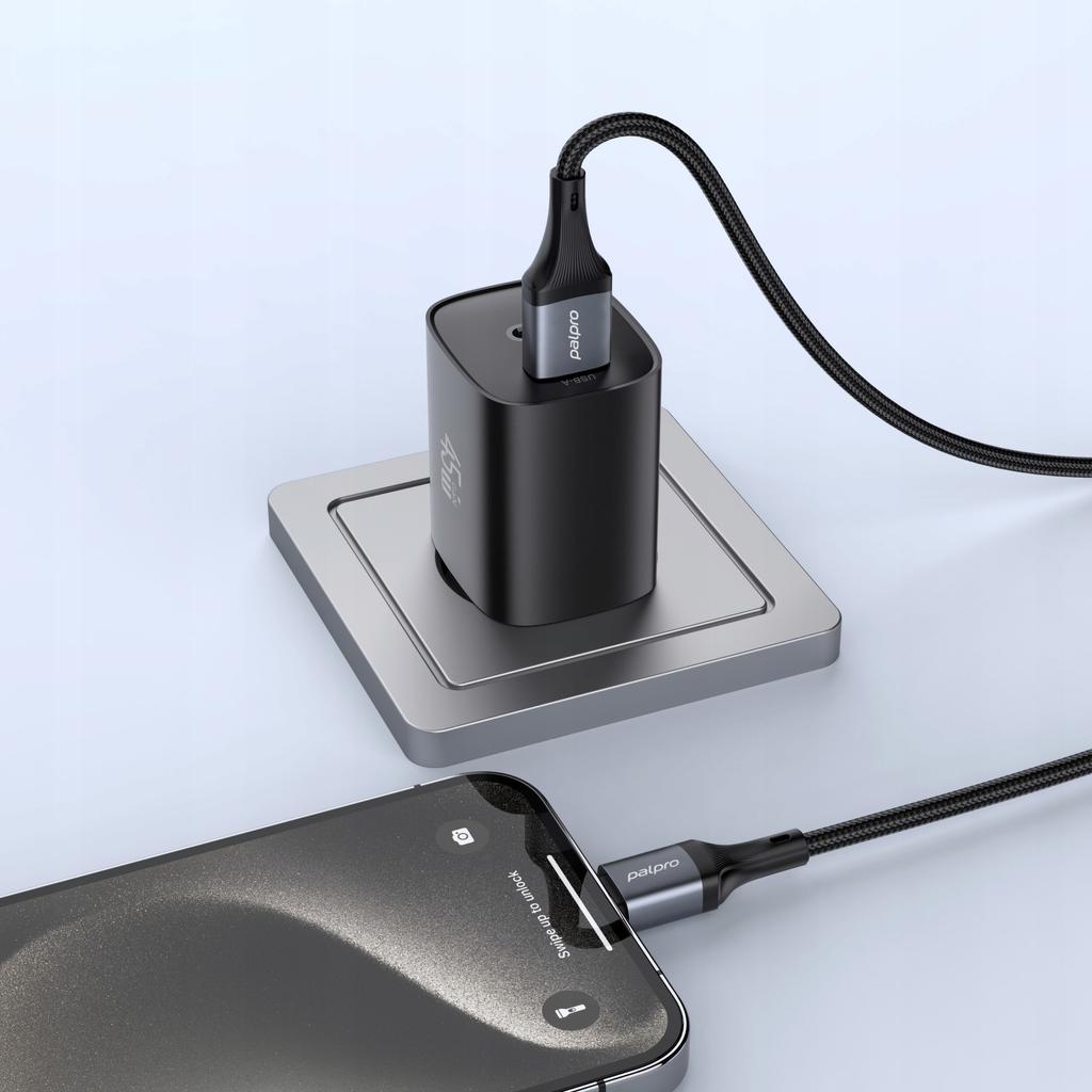 Palpro Kabel Usb-A Usb-C Szybkie Ładowanie Do Samsung Apple 3A Pd 1M