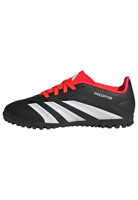 Футзальные бутсы для юниоров и Predator Club для мальчиков и Core Red см [Adidas] Детские, TF, Девочки, 17-24.5см, MDJ97, Черный/Белый/Солнечный (IG5437),