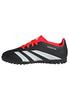 Futsal Shoes for Juniors and Predator Club for Boys and Core Red Cm [Adidas] Kids, TF, Girls, 17-24.5cm, MDJ97, Black/Footwear White/Solar (IG5437),