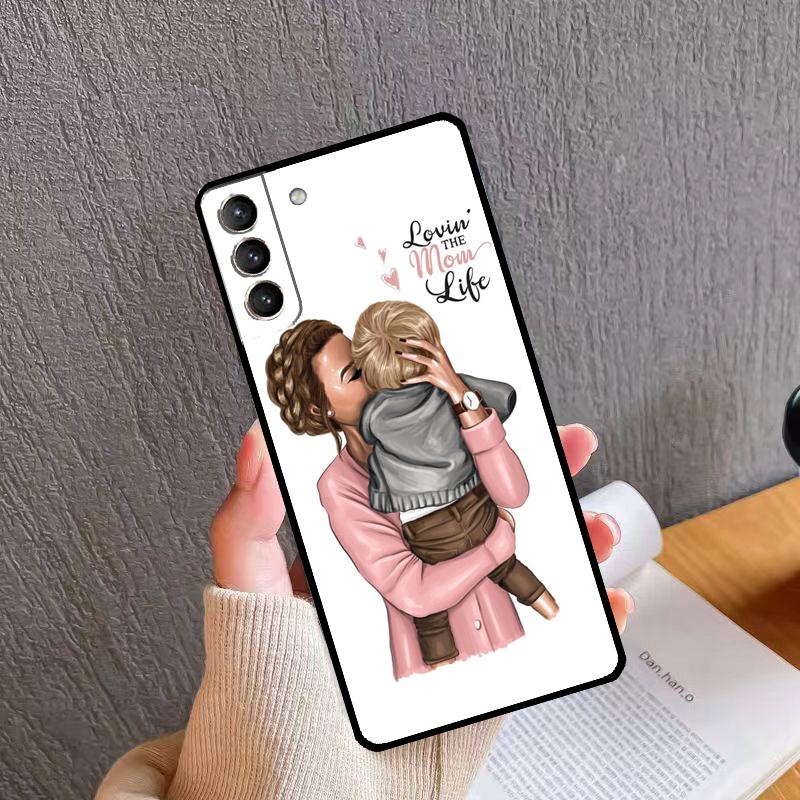 СУПЕР МАМА МАМА МАМА РЕБЕНОК Чехол для телефона для Samsung Galaxy S25 S26 Ultra S20 S21 S22 S23 S24 S10 Plus S24 FE S25 FE Чехол