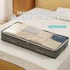 Underbed Storage Bag Foldable Transparent Window Dustproof Moisture-Proof Non-woven Fabric Clothes Organizer
