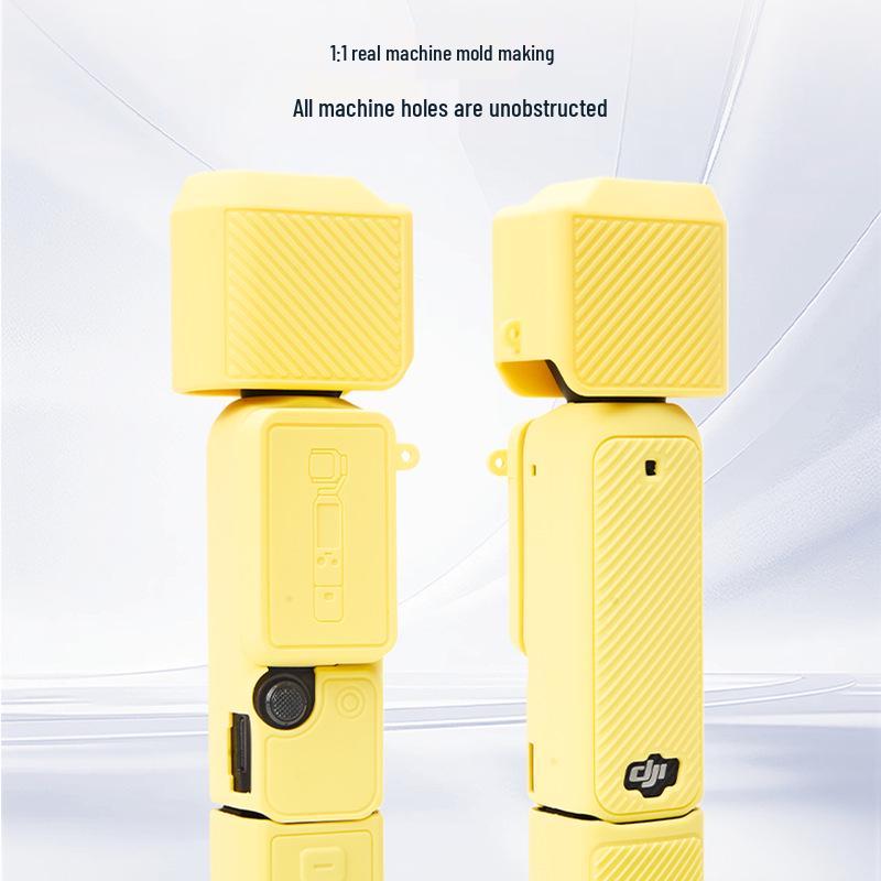 Силиконовый защитный чехол DJI Pocket 4/3 с защитой экрана и настольной подставкой от падений
