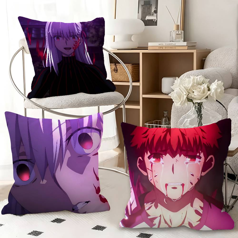 1 шт. Наволочка Аниме Fate Stay Night Heavens Feel Модная Квадратная Наволочка Спальня Диван Комната Декор в Стиле Ins Отдых