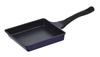 Pearl Metal Lightweight Omelet Frying Induction Super Blue Pan, Large, Compatible, Marble, HB-2539