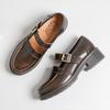 Fashion 2024 Spring and Autumn New Jk Uniform Shoes British Style Retro Fashion Solid Color Casual Single Shoes Mary Jane Shoes Lolita
