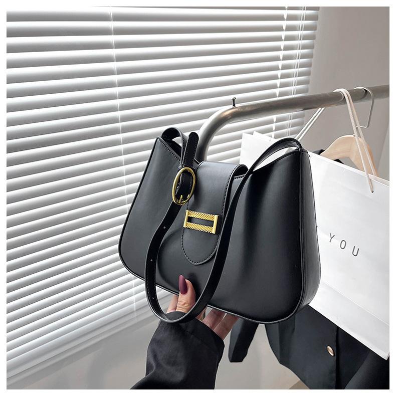 Женская однотонная сумка-багет на молнии с наклоном для отдыха из искусственной кожи с регулируемым ремешком на ремне