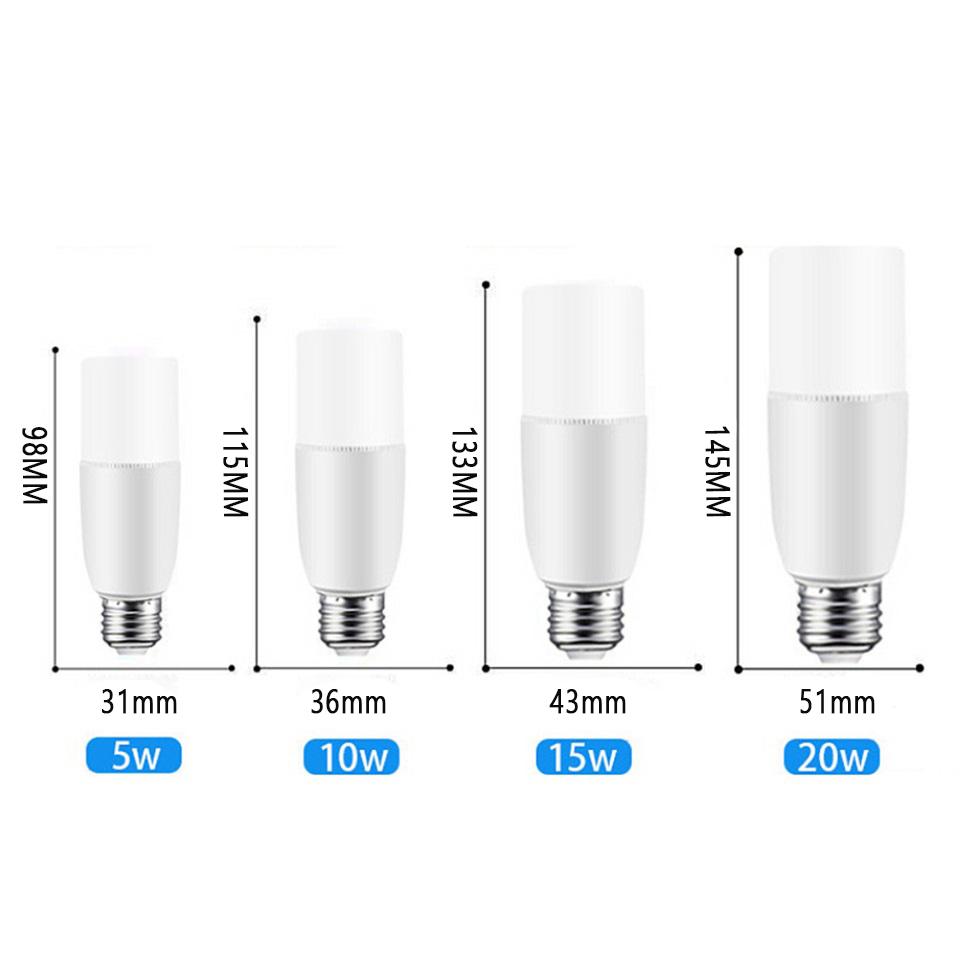 5 Вт 10 Вт 15 Вт 20 Вт светодиодная цилиндрическая кукурузная лампа E27 E14 лампочка 220 В-240 В светодиодная лампа для украшения дома люстра свеча
