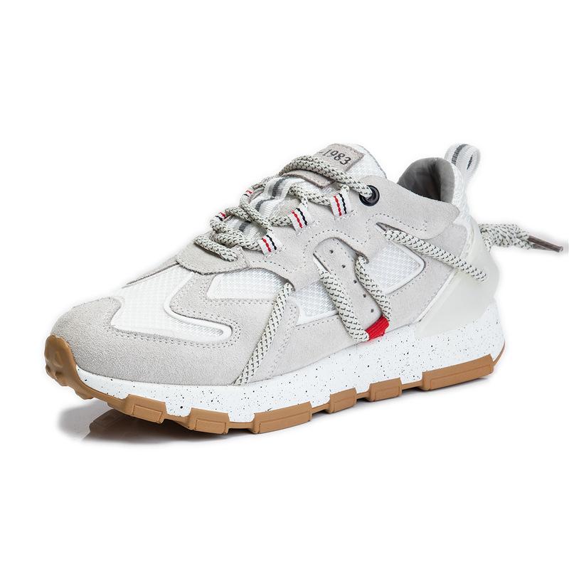 Dad shoes women's spring 2025 new thick-soled heightening casual leather women's shoes running breathable sports shoes children