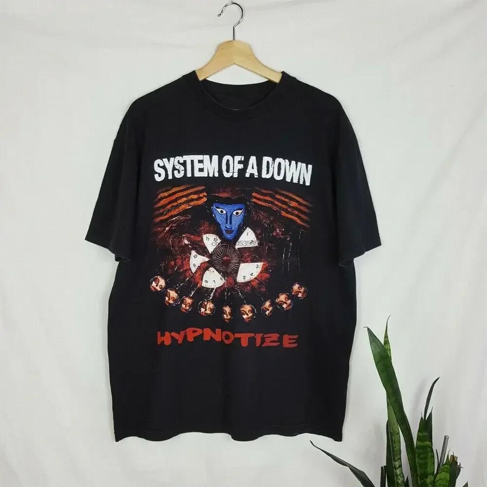 2024 НОВЫЙ Популярный Футболка System Of A Down Hypnotize 2005 Soad Хлопковая Рубашка An1023 Унисексга винтажная аниме одежда новинка в топах футболках