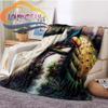 Animal Blanket Peacocks and Tigers  Print All Season Lightweight Plush Cozy Super Soft Luxury Couch Sofa Bed
