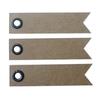 100 Kraft Labels - Pennant