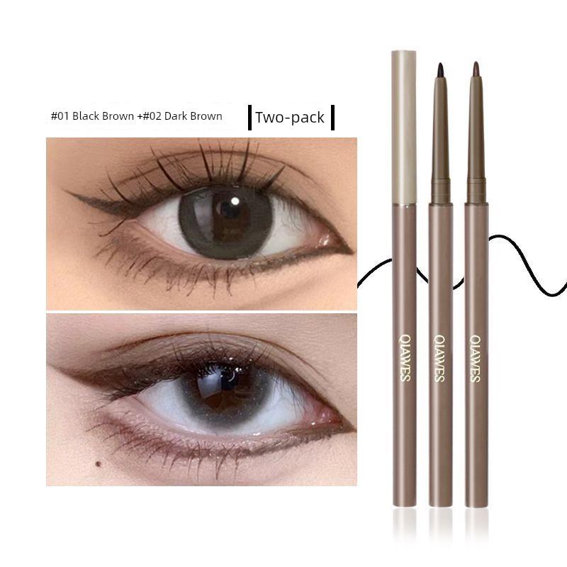 Extremely Fine Eyeliner Women's Not Smudge Waterproof Sweat-Proof Long-Lasting Eyelid down to Newbie Beginner Eye Shadow Pen Genuine Goods