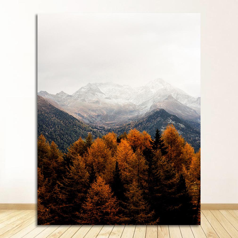 canvas prints river picture for living room road wall art painting no framed postres decor nordic style poster Mountain forest