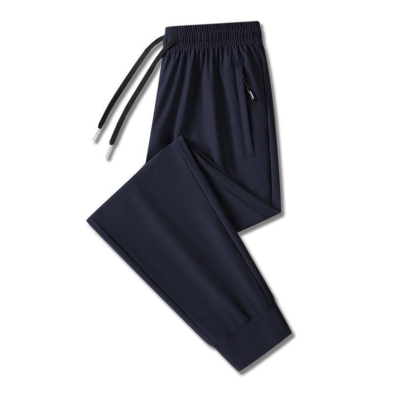 Quick Drying Ice Silk Pants for Men, Summer Thin Casual Pants for Men, Men's Pants Jogger Pants