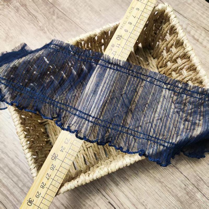 Легкая сетчатая плиссированная кружевная тесьма шириной 10 см для DIY юбки или манжет