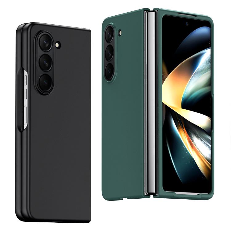 Suitable for Samsung ZFold5 phone case, matte skin-feel, oil-coated, ultra-thin, anti-drop, fold5 solid color protective case