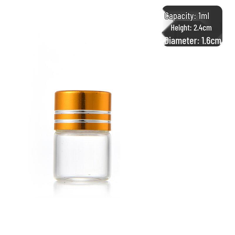 Прозрачные стеклянные флаконы 16 мм, 3 мл, для капель Антродії камфорной, эфирных масел, БАДов и лекарственных порошков.