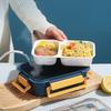 850ml 304 Stainless Steel Insulated Large Capacity Portable Divided Sealing Bento Lunch Box With Sauce Box School Office Camping
