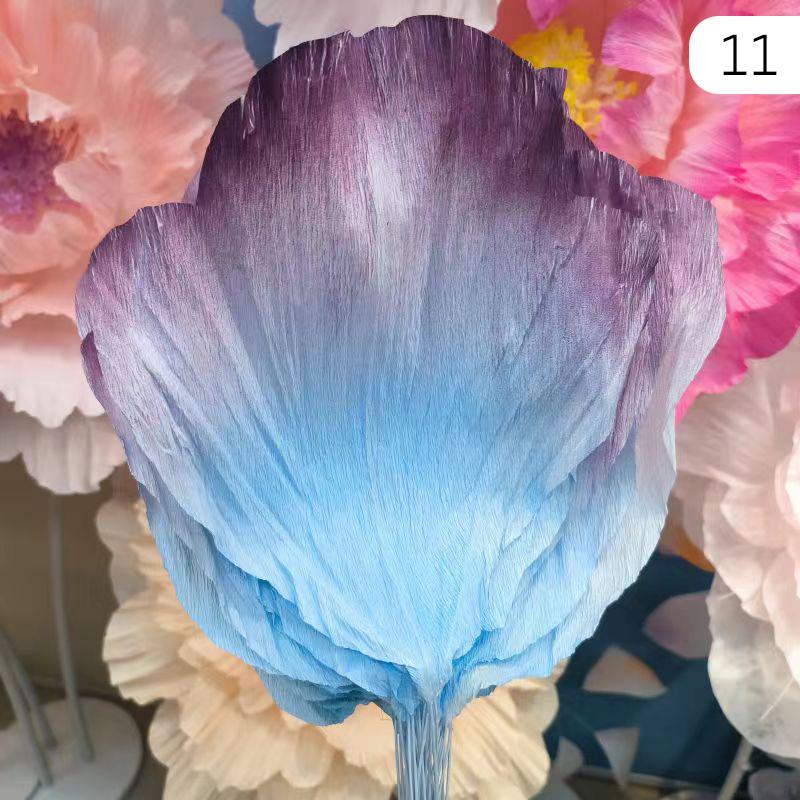 10 Pcs Crepe Paper Petals Artificial Peony Flower DIY Handmade Wedding Decor Paper Flowers Birthday Party Home Background Wall